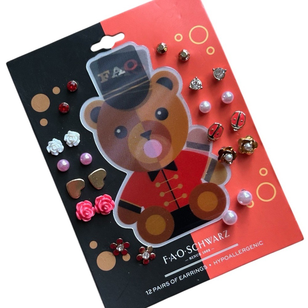 *NEW* FAO Schwarz Earrings Set